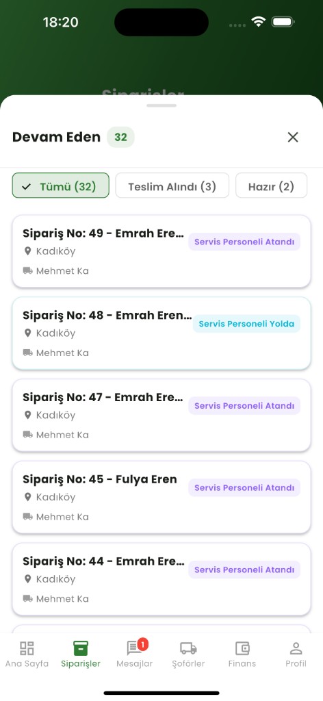 Halıjet Business devam eden siparişler