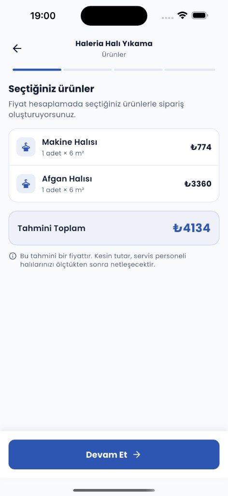 Seçilen ürünler