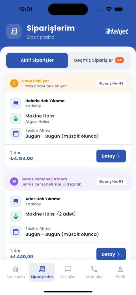Siparişlerim